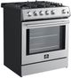 FORNO® Leonardo Espresso 30" Stainless Steel Pro Style Gas Range-2