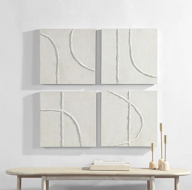 Renwil® Cellier 4-Piece White Wall Art Set-1