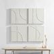 Renwil® Cellier 4-Piece White Wall Art Set-1
