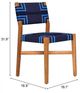 Zuo® Modern Serene Blue/Natural Wood Outdoor Dining Chair-4