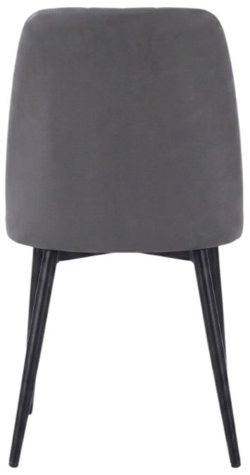 Cramco Judy Charcoal/Matte Black Dining Side Chair-3