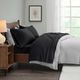Olliix by True North by Sleep Philosophy Micro Fleece Black California King Sheet Set-4