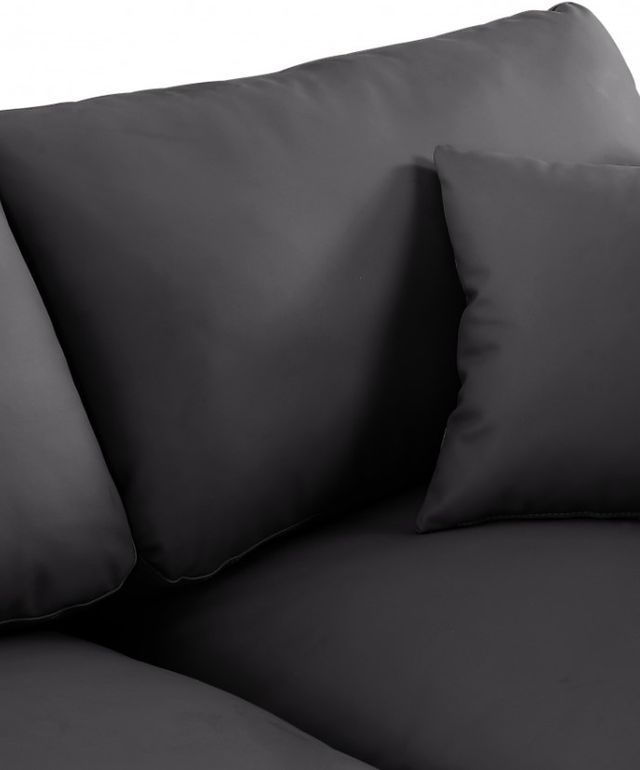 Meridian Furniture Comfy 3-Piece Black Armless Sofa-4