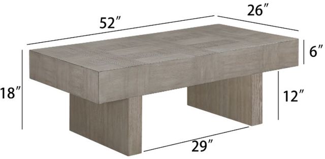 Crown Mark Crawley Brown Coffee Table-2