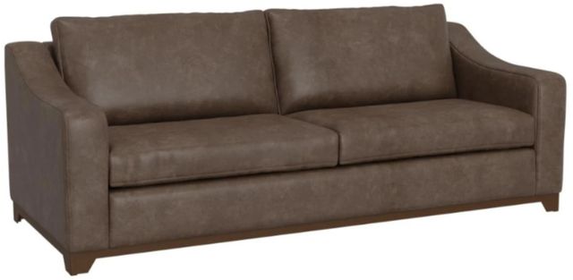 International Furniture Direct Natural Parota Dark Brown Sofa-0