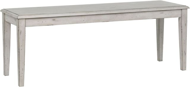Winners Only® Highland Antique White Dining Bench-0