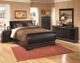 Signature Design by Ashley® Huey Vineyard 5-Piece Black Queen Sleigh Bed Set-5