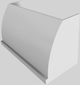 Vent-A-Hood® 54" White Wall Mounted Range Hood-5