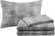 Olliix by Madison Park Essentials Saben Taupe Twin Complete Comforter and Cotton Sheet Set-3