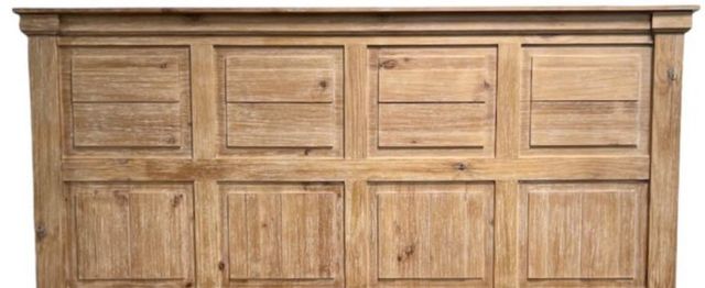 Million Dollar Rustic Light Brown King Panel Bed-1