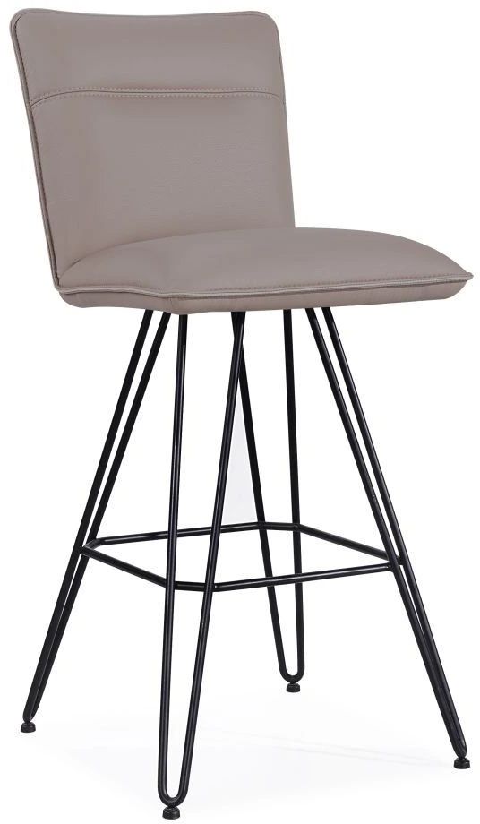 Modus Furniture Crossroads Demi Matte Black/Taupe Swivel Bar Stool-0