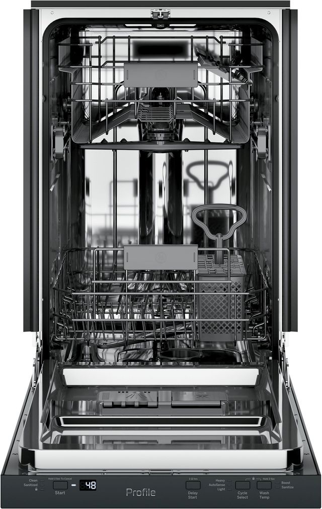 GE Profile™® 18" Black Built In Dishwasher-2