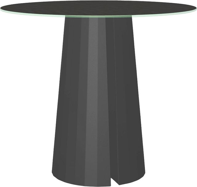 Amisco Customizable Gemma 48" Round Bar Height Pub Table with 0.5" Starstone on Glass Top-0