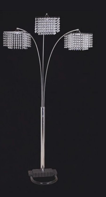 Furniture of America® Tina Chrome Arch Lamp-1