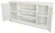 American Heartland Manufacturing Rustic Bright White Provincial Shutter TV Stand-1