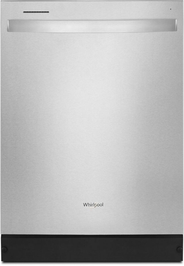 Whirlpool® 24" Monochromatic Stainless Steel Top Control Built In Dishwasher