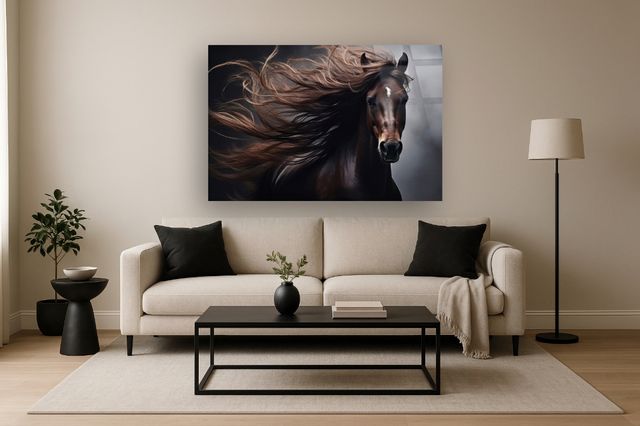 Classy Living Untamed Dynamic Horse Portrait Wall Art-1