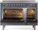 Ilve® Nostalgie II Series 48" Blue Grey Pro Style Induction Range-2