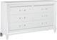 Homelegance® Tamsin White Metallic Dresser-0