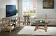 Riverside Furniture Weatherford Bluestone Coffee Table with Brown Base-1