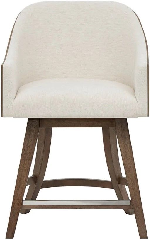 Universal Explore Home™ Modern-Mist & Veil Haze/Levi Oyster Swivel Counter Chair-2