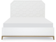 Legacy Classic Chelsea by Rachael Ray Bright White Lattice California King Panel Bed-3