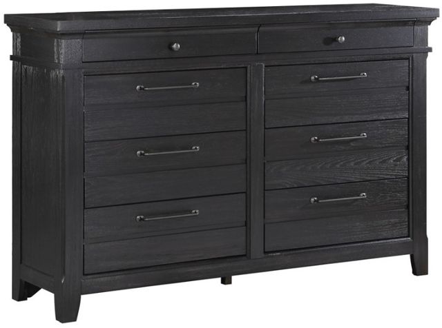 American Wholesale Furniture Hollis 3-Piece Black Queen Panel Bedroom Set-1