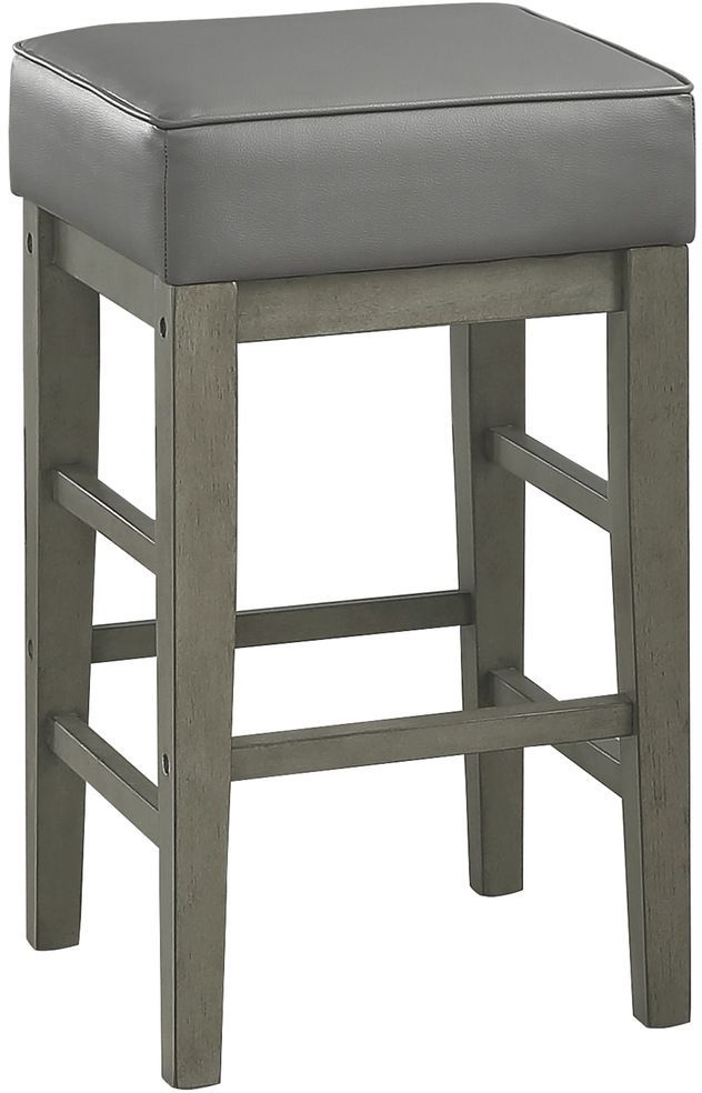 Mazin Furniture Pittsville Antique Gray Counter Stool-0
