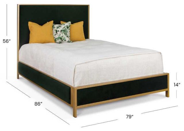 Wesley Allen Customizable Mason King Upholstered Panel Bed-2