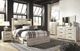 Signature Design by Ashley® Cambeck 5-Piece Whitewash King Panel Storage Bed Set-5