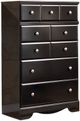 Signature Design by Ashley® Shay 5-Piece Almost Black Queen/Full Panel Headboard Bed Set-4