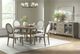 Elements International Versailles Contemporary Grey/White Round Back Dining Chair-3