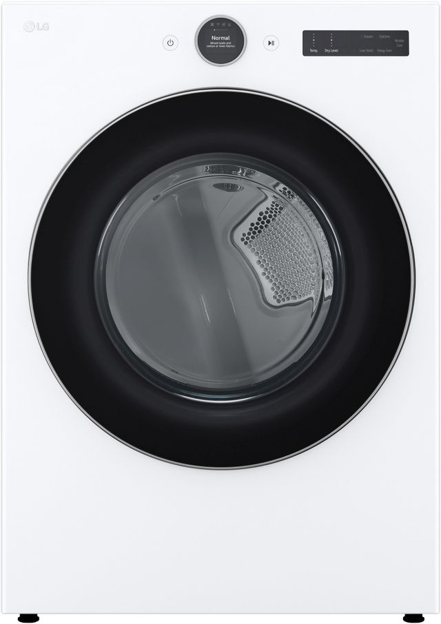 LG 7.4 Cu. Ft. White Front Load Electric Dryer-0