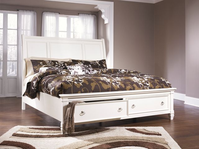 Millennium® By Ashley® Prentice White Queen Sleigh Headboard-1