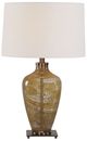 Uttermost® Rainer Amber/Translucent Olive Blown Glass Table Lamp-4