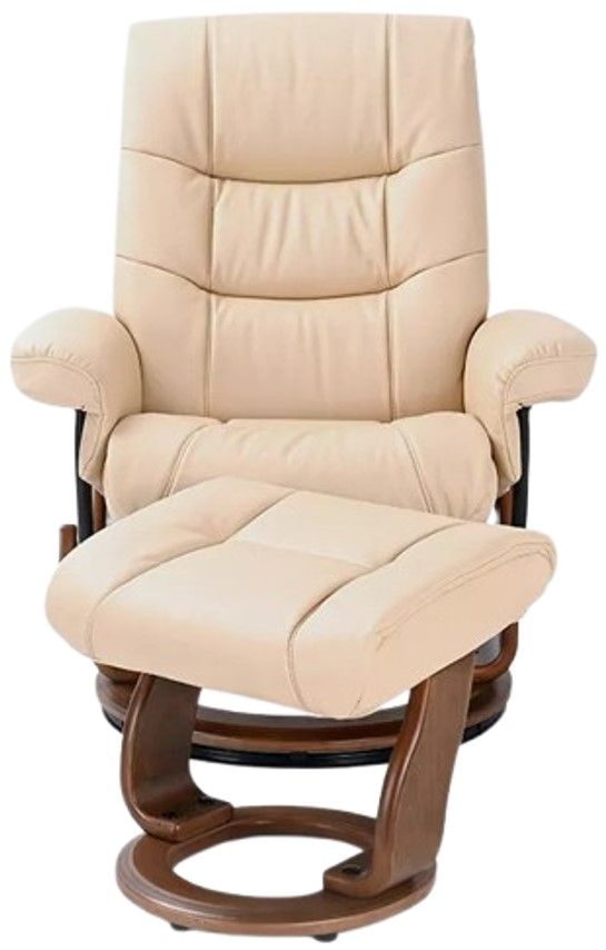 BenchMaster Trend Line Rosa Khaki Chair and Ottoman Set-1