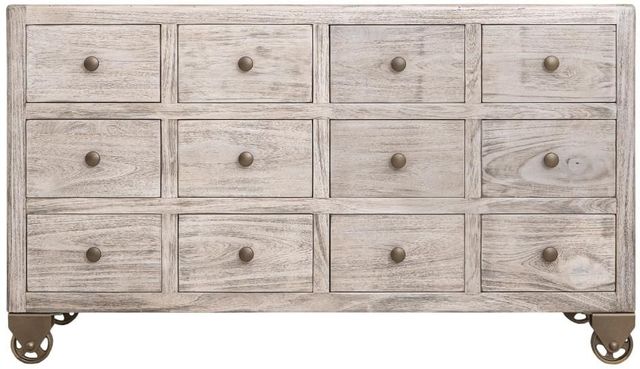 International Furniture Direct Oslo White Console-2