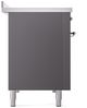 Ilve® Nostalgie II Series 48" Graphite Matte Pro Style Induction Range-4