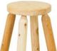 Best Craft Furniture W15 White Cedar Round Bar Stool-1