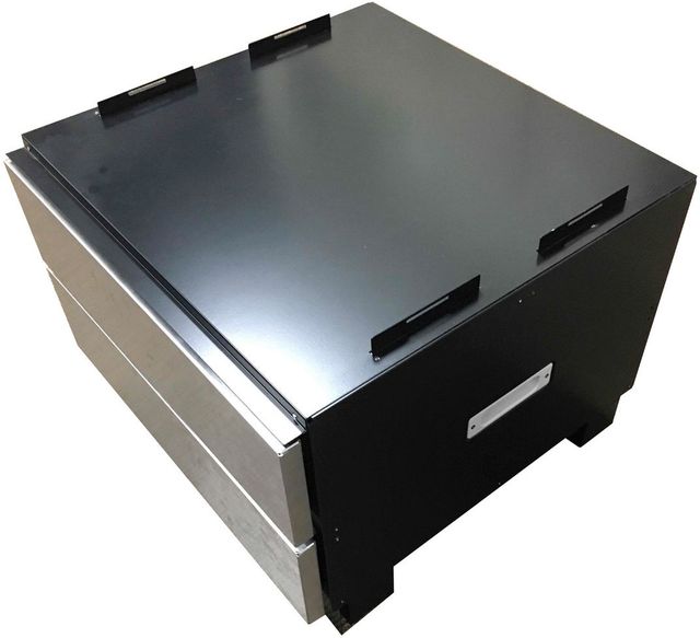 Sharp® 24" Stainless Steel Under the Counter Microwave Drawer Oven Pedestal-1
