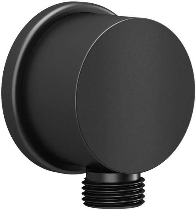 American Standard Universal Matte Black Round Wall Supply-1