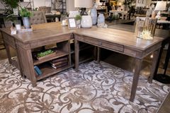Signature Design by Ashley® Janismore Weathered Gray 63" Office Desk