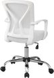 Monarch Specialties Inc. Chrome/White Office Chair-1