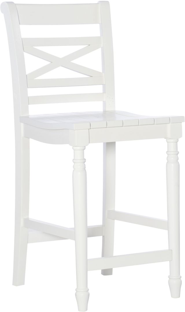 Powell® Sullivan White Counter Stool-0