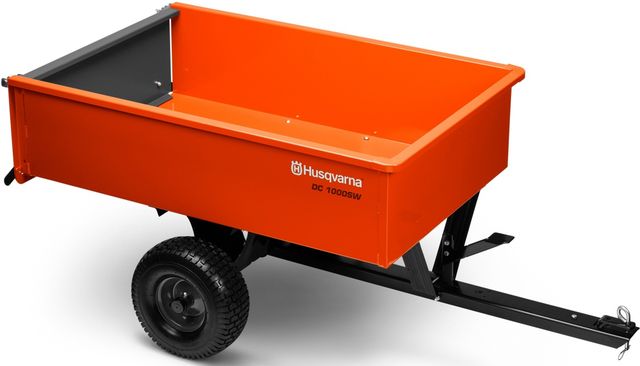 Husqvarna® 12' Welded Steel Dump Cart-0