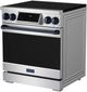 Thor Kitchen® Gordon Ramsay Collection 30" Stainless Steel Pro Style Induction Range with Tilt Panel Touch Control and Blue Trim-3