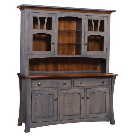 Door County 3 Door Sunray Hutch 67.5"W x  79.5"H x 20.75"D-0