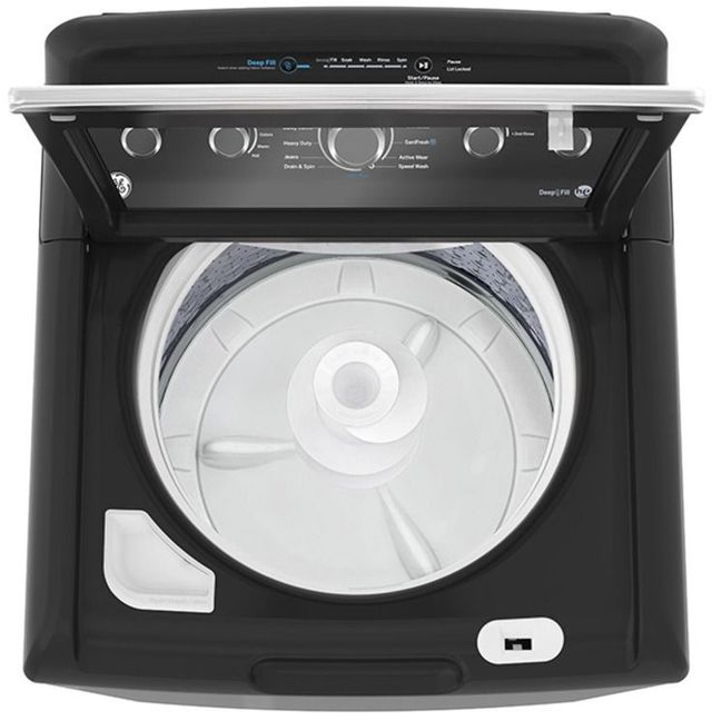 GE® 4.9 Cu. Ft Diamond Gray Agitator Top Load Washer -1