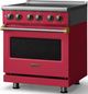 Viking® 5 Series 30" Valentine Pro Style Electric Range with Brushed Brass Trim-3