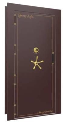 Liberty Safe Burgundy Marble Out-Swing Left Hinge Mechanical Vault Door-0